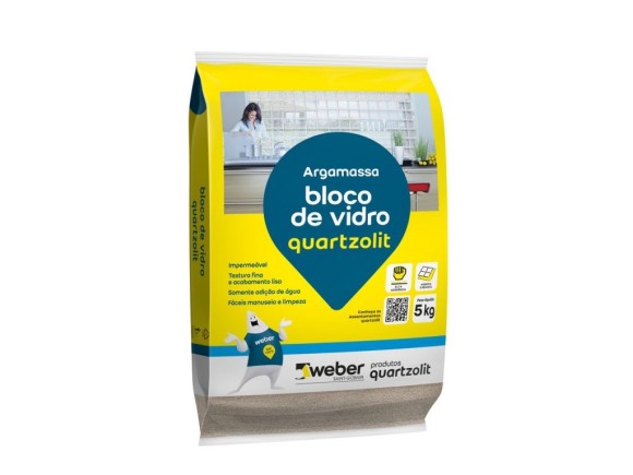 Quartzolit - Argamassa P/ Bloco de Vidro 5kg