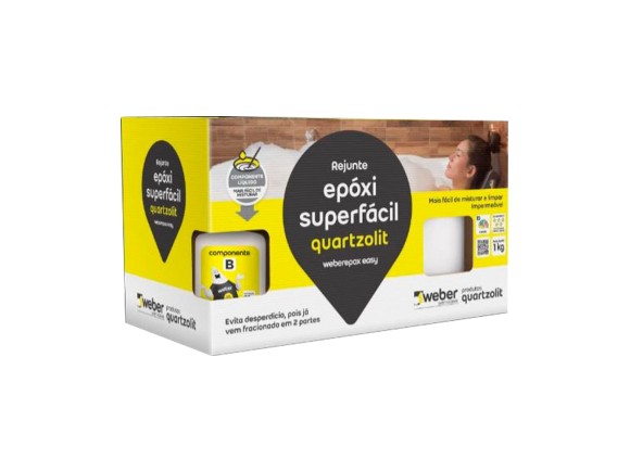 Quartzolit - Rejunte Epóxi Superfácil Branco 1Kg