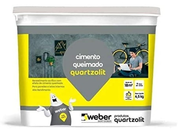 QUARTZOLIT-CIMENTO QUEIMADO CZ. ESC. 4,5KG