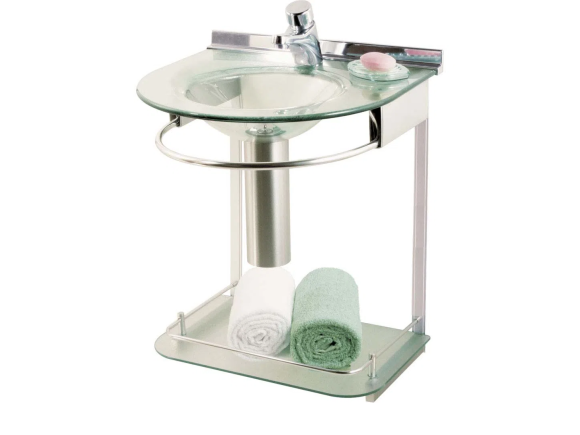 Conjunto lavabo Cris-Mold 993 Cris Metal - Incolor