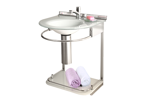 Conjunto lavabo Cris-Mold 979 Cris Metal - Branco